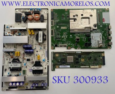KIT DE TARJETAS PARA TV LG / MAIN EBT66700603 / EAX69509604 / 1FEBT000-007K / 66700603 / FUENTE EAY65768822 / EAX68999602 / LGP65BX-200P / 65768822 / T-CON 6871L-6309A / 6870C-0852B / 6309A / LE650PQY (HP)(C1) / PANEL AC650AQY APA1_RS / MODELO OLED65A1AUA